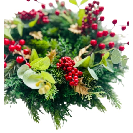 Wianek świąteczny wieniec BOŻE NARODZENIE ozdobny 35 cm na drzwi