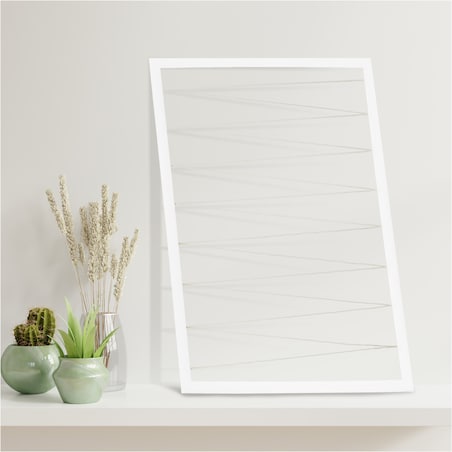 Ramka Na Zdjęcia 50X70 Cm Multiramka Ze Sznurkami Galeria Biała