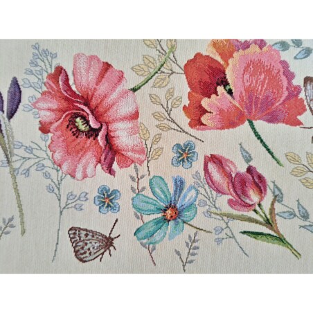 Obrus Na Stół 100X100 Cm Ozdobny Dekoracyjny Fleur