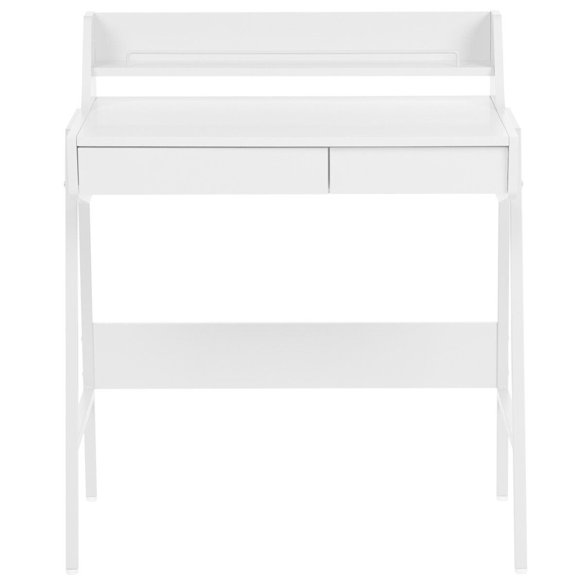 Biurko z nadstawką BROXTON 77 cm 46 cm Biały
