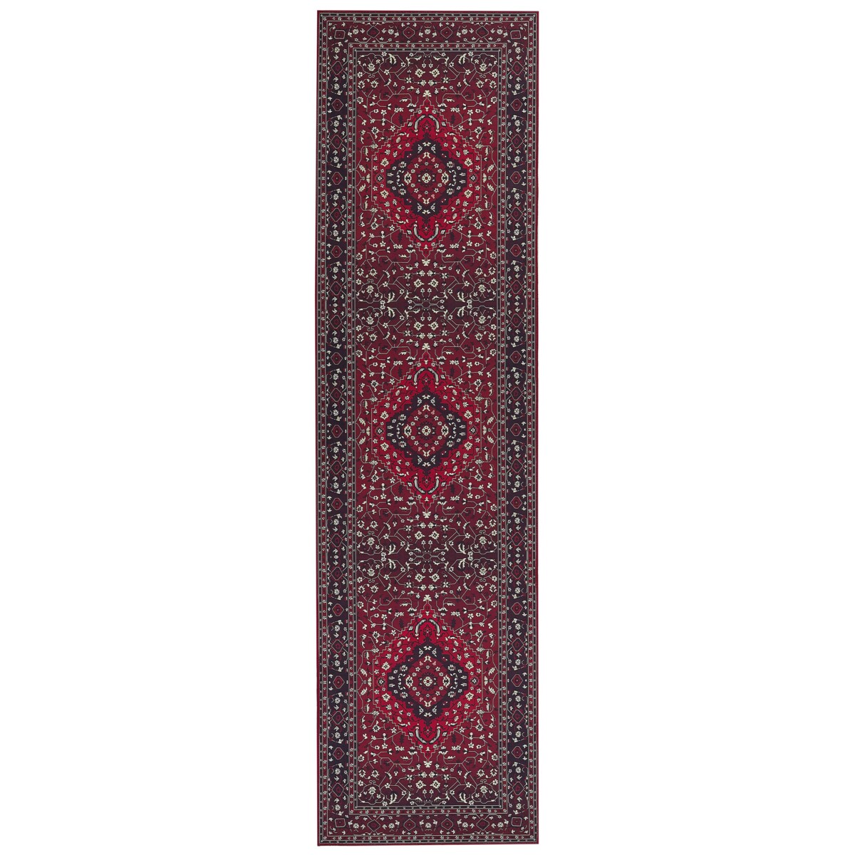Dywan 80 x 300 cm czerwony VADKADAM