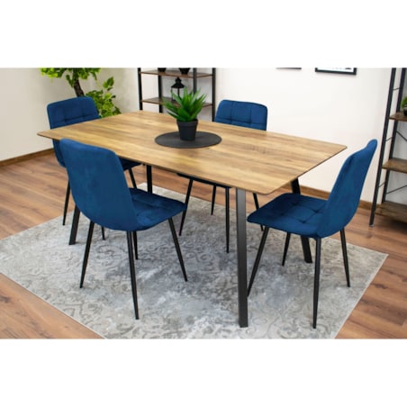 Krzesło Do Jadalni Kuchni Salonu Kara - Granat Aksamit