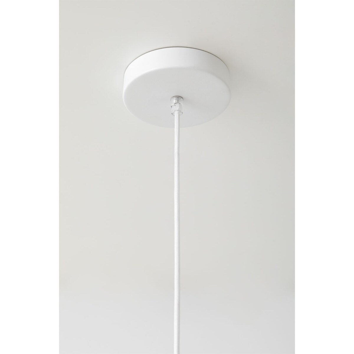 Lampa wisząca z tkaniny Lumira Ø55 cm, beżowa