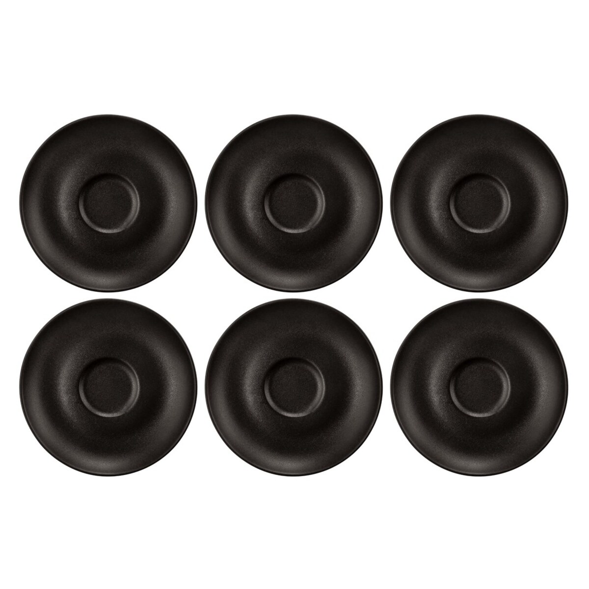 SELTMANN LIBERTY VELVET BLACK Zestaw 6 spodków 12 cm