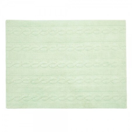 Dywan Bawełniany Trenzas Soft Mint 80x120 cm Lorena Canals