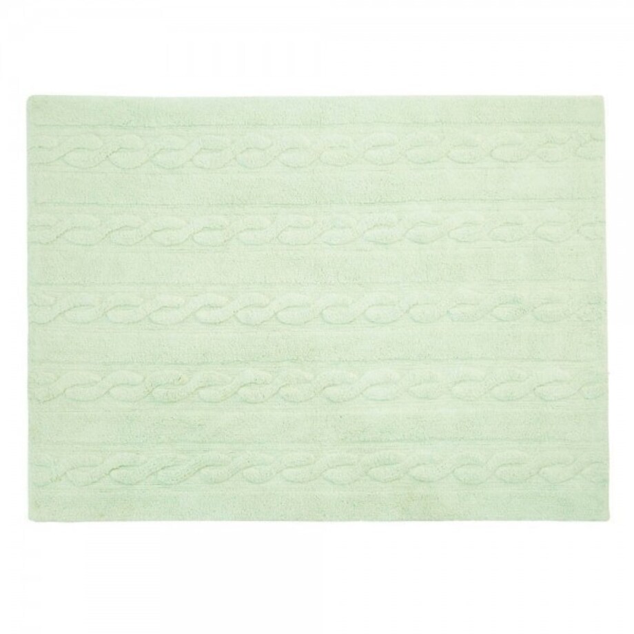 Dywan Bawełniany Trenzas Soft Mint 80x120 cm Lorena Canals