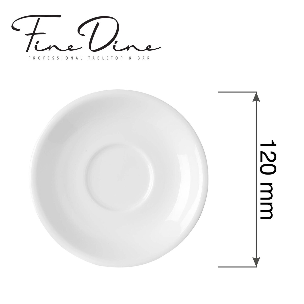 Spodek do filiżanki sztaplowalnej espresso Pure Bianco, 120mm