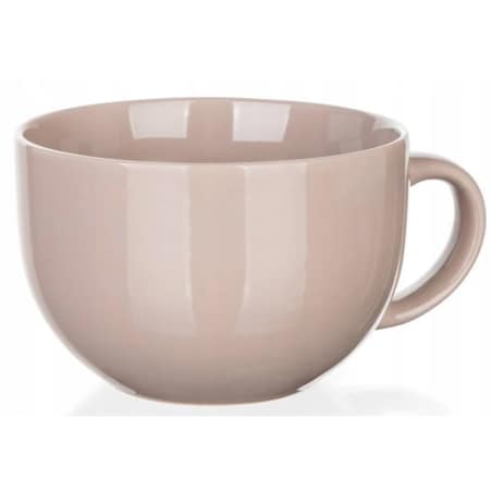 KUBEK ceramiczny kolor latte 800 ml duży jumbo na zupę herbatę jedzenie