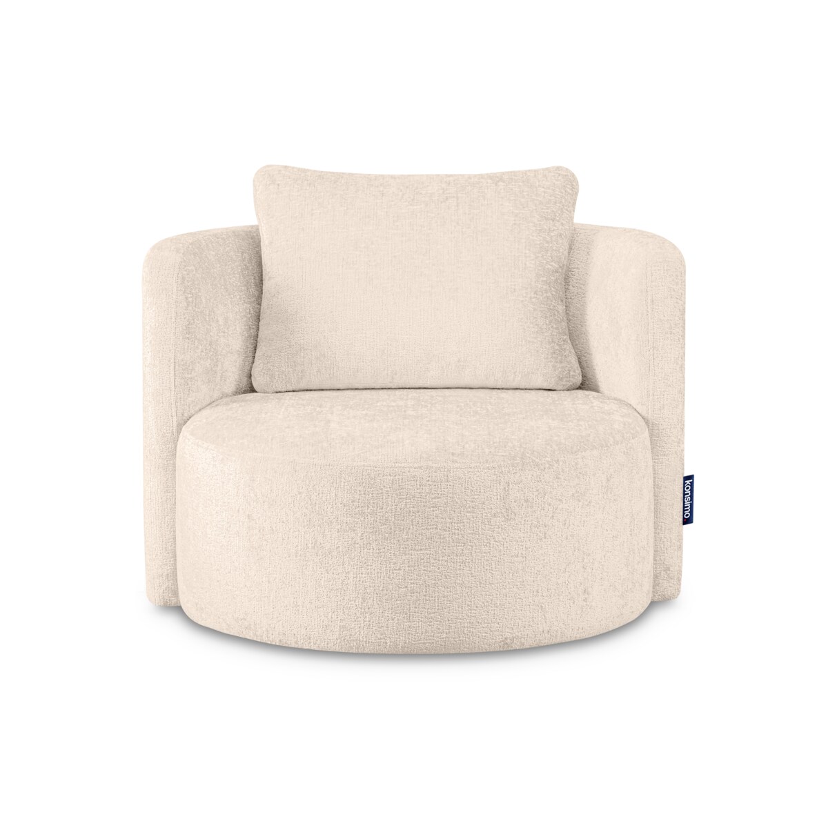 KONSIMO RAGGI Fotel obrotowy ecru