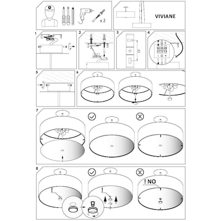 Lampa sufitowa 6772 VIVIANE Biały Nowodvorski