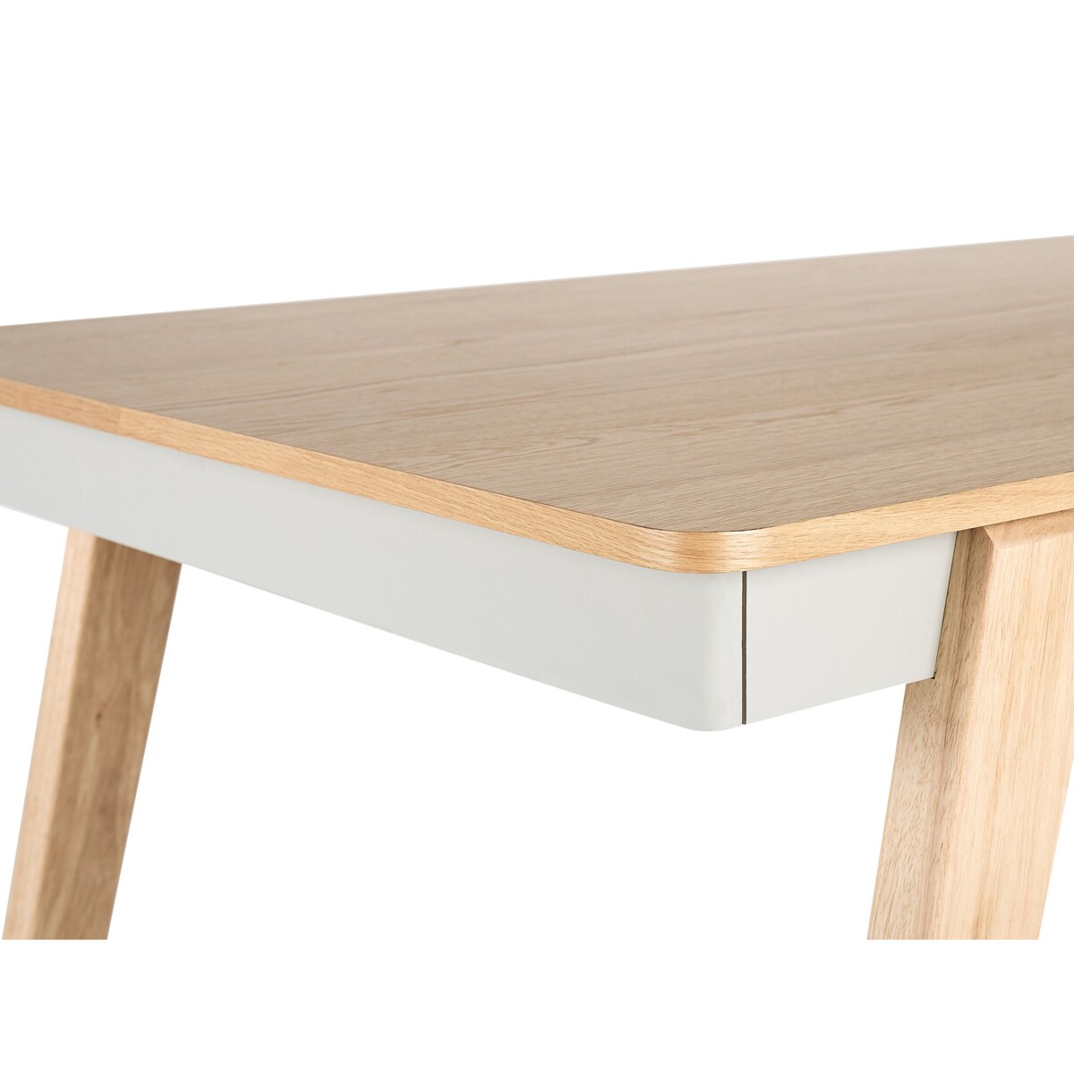 Stół do jadalni 150 x 90 cm jasne drewno z szarym PHOLA