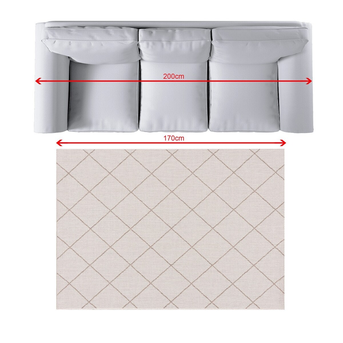 Dywan Lineo wool/mink 120x170cm, 120 x 170 cm