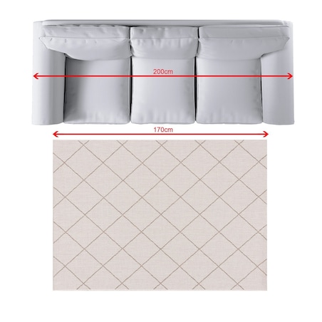 Dywan Lineo wool/mink 120x170cm, 120 x 170 cm