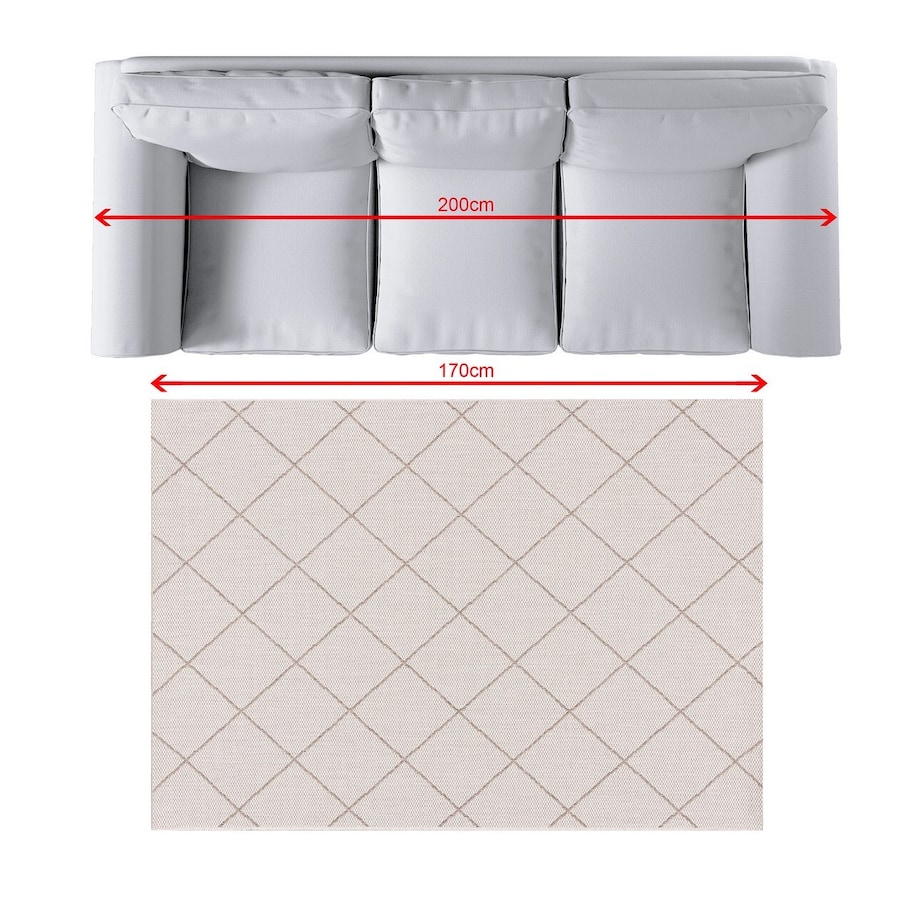 Dywan Lineo wool/mink 120x170cm, 120 x 170 cm