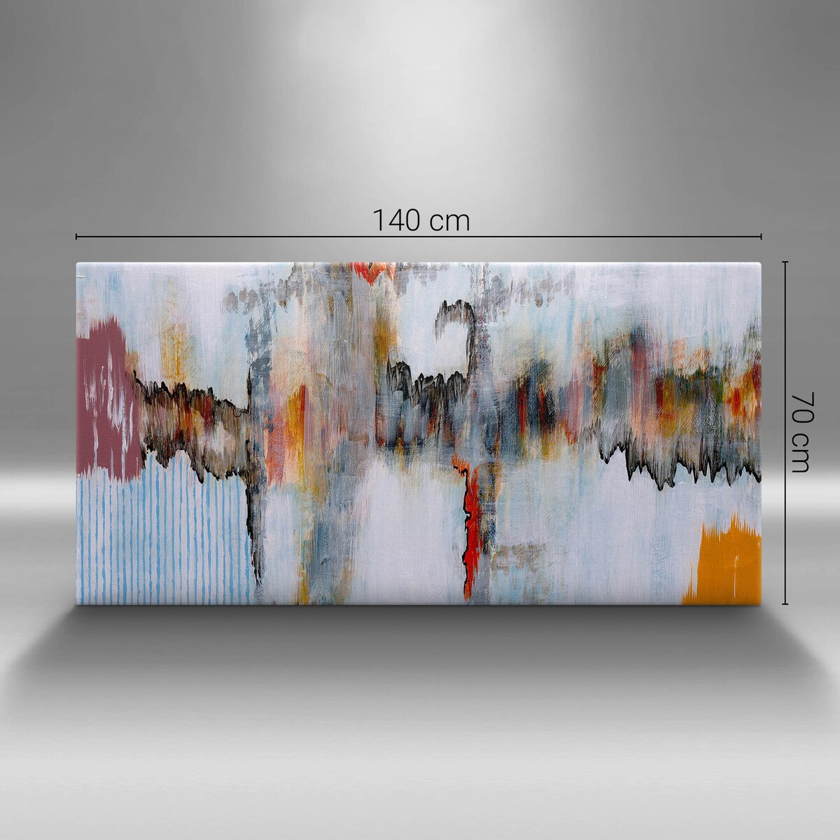 Obraz na płótnie Abstrakcyjne malarstwo, 140x70 cm