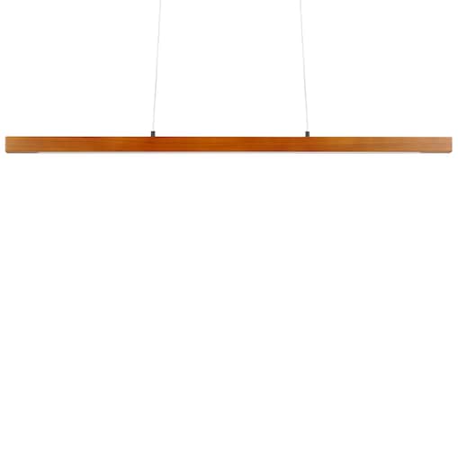 Lampa wisząca LED STEWARTS Ze ściemniaczem Drewno dębowe Ciemnobrązowy
