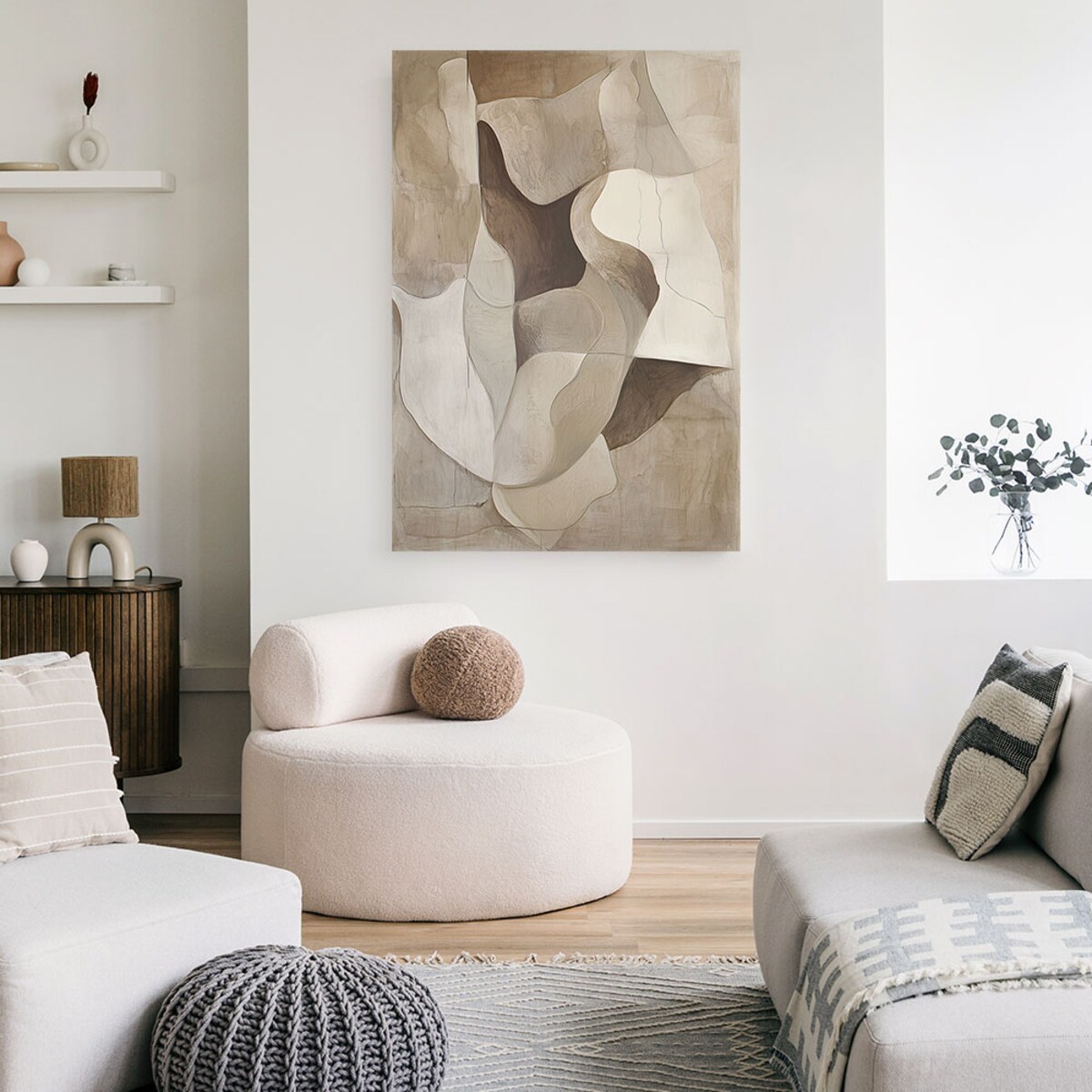 Feeby Obraz na płótnie, Abstrakcja Minimalizm Kształty 70x100