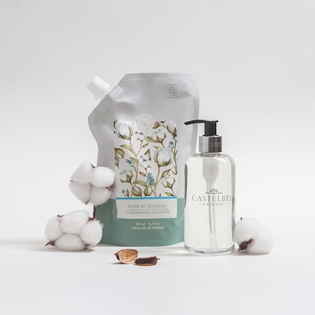 Żel do rąk i ciała Castelbel Cotton Flower Uzupełnienie 500ml