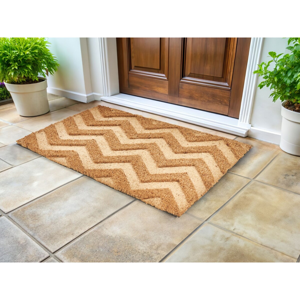 Wycieraczka ILOCOS 40 x 60 cm Naturalny Włókno kokosowe