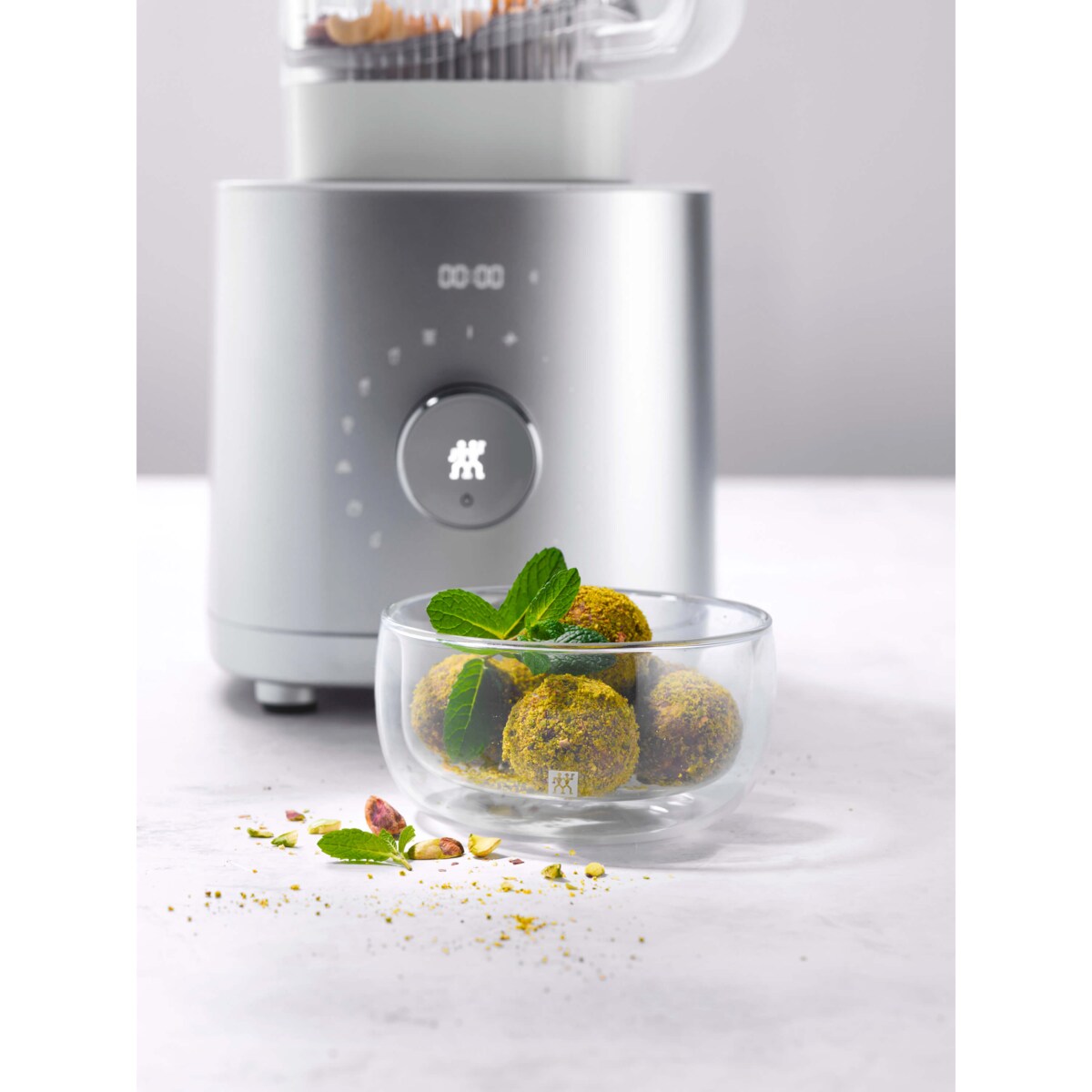 Blender wysokowydajny Pro Zwilling Enfinigy - Srebrny