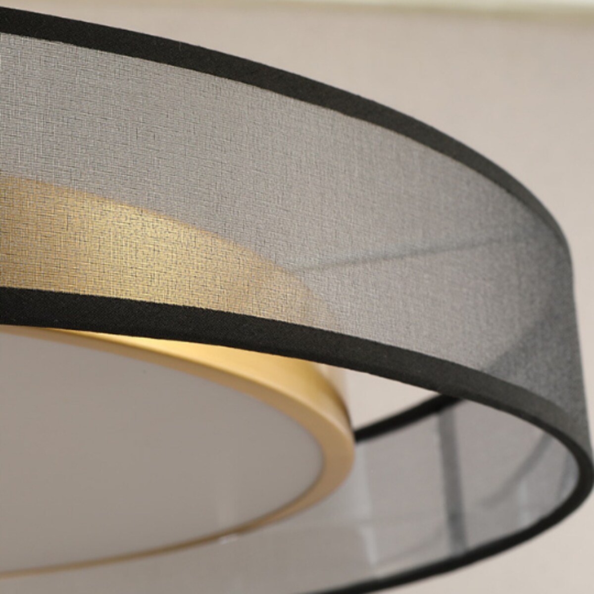 Okrągła lampa sufitowa Golden eye MDG60NW Abigali LED 60W 4000K srebrna mosiądz