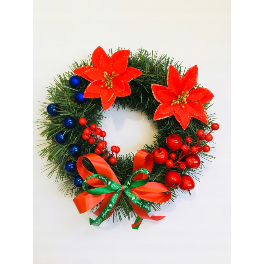 WIANEK ŚWIĄTECZNY choinka na drzwi stół gotowy gwiazda dekoracja prezent