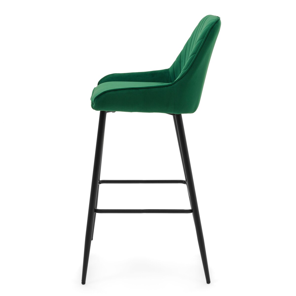 Hoker tapicerowany welurowy do salonu jadalni barowy glamour VASTO