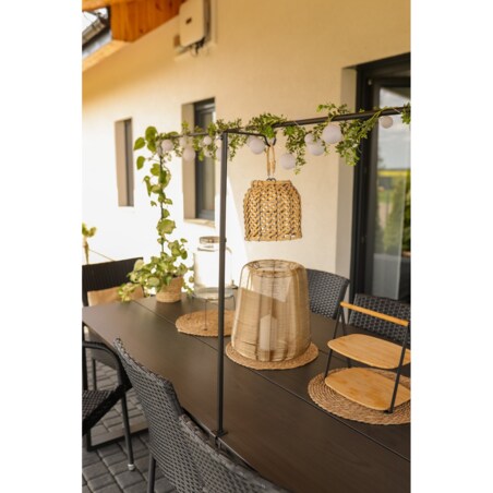 LAMPION ZŁOTY latarnia Boucle 32x35 cm Z METALOWYCH DRUCIKÓW