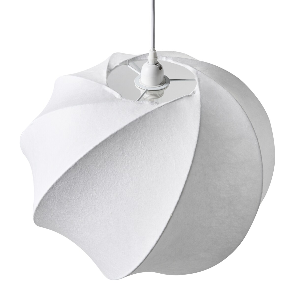 Lampa wisząca MAQUINE Jedwab syntetyczny Biały