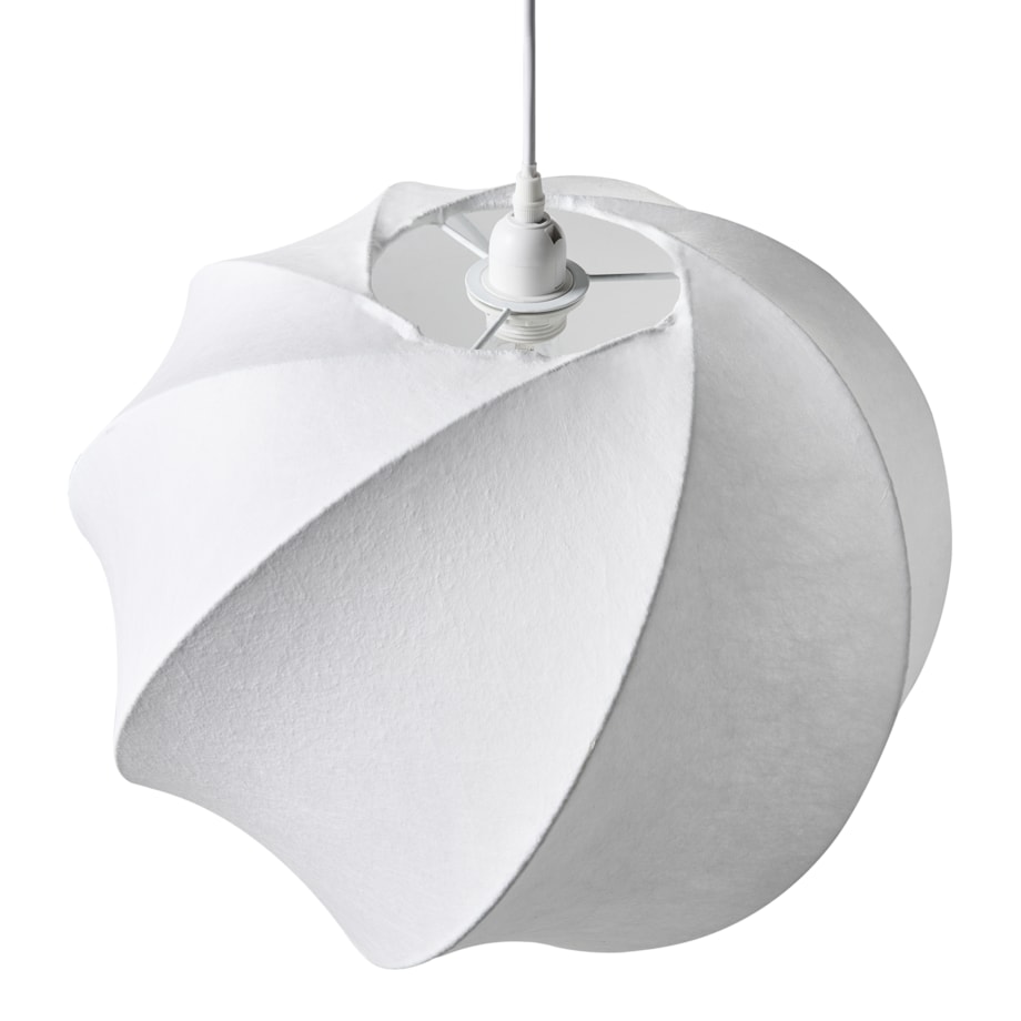 Lampa wisząca MAQUINE Jedwab syntetyczny Biały