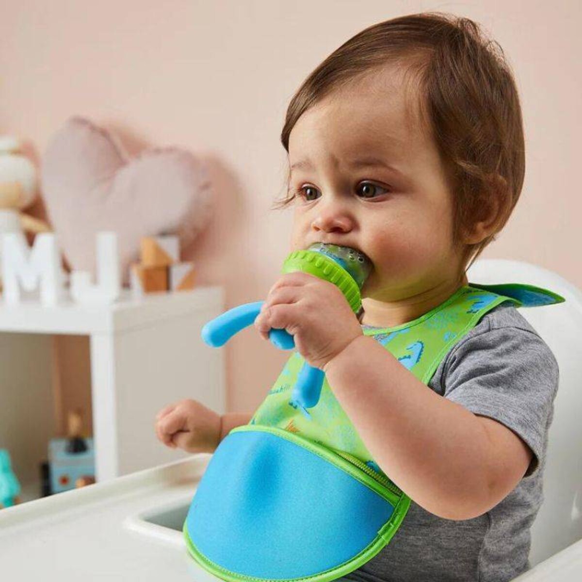 Gryzak dla niemowlaka 5m+ do podawania owoców i pokarmu Ocean Breeze b.box