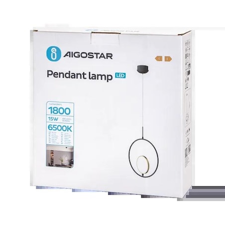 lampa wisząca z aluminium i silikonu | 6500k | nowoczesny design 120 cm