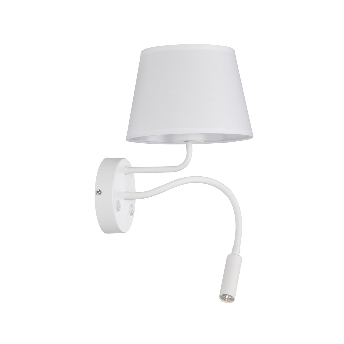 Kinkiet do czytania TK Lighting MAJA WHITE biały, ruchome światło, E27/G9, z włącznikiem, nowoczesny do sypialni