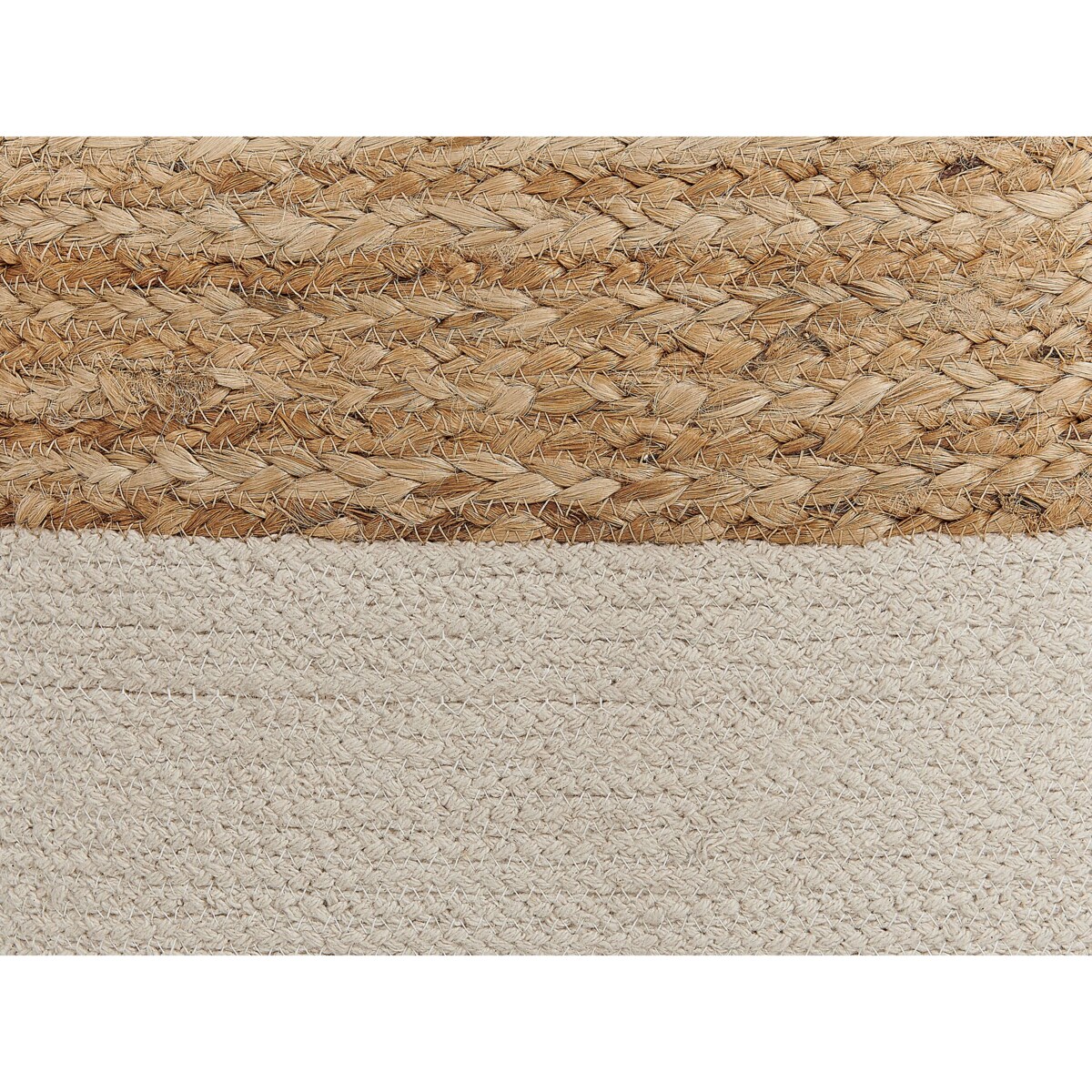 Puf 44 x 44 x 44 cm beżowy KIRAMA