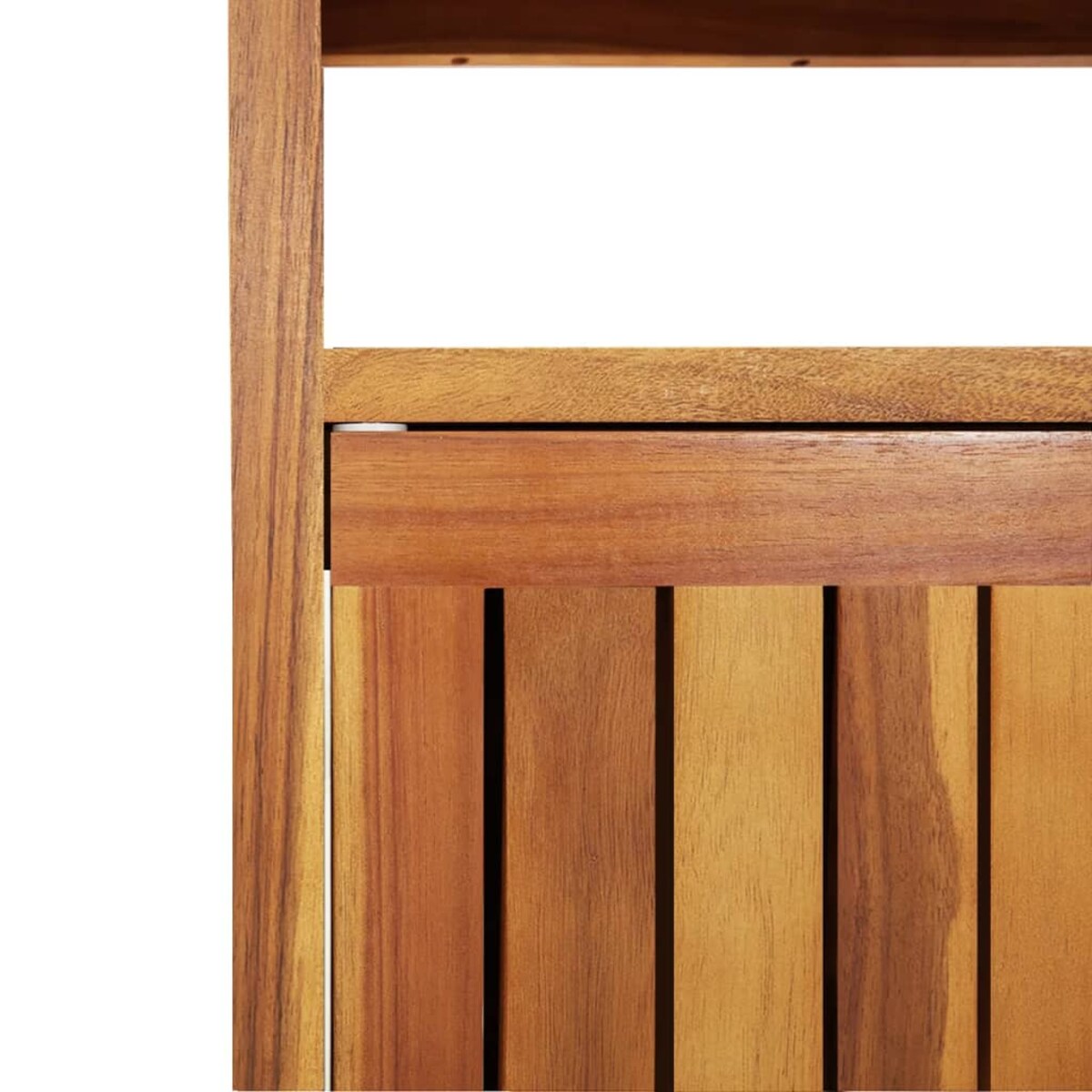 vidaXL Ogrodowy stolik konsolowy, 110x35x75 cm, lite drewno akacjowe