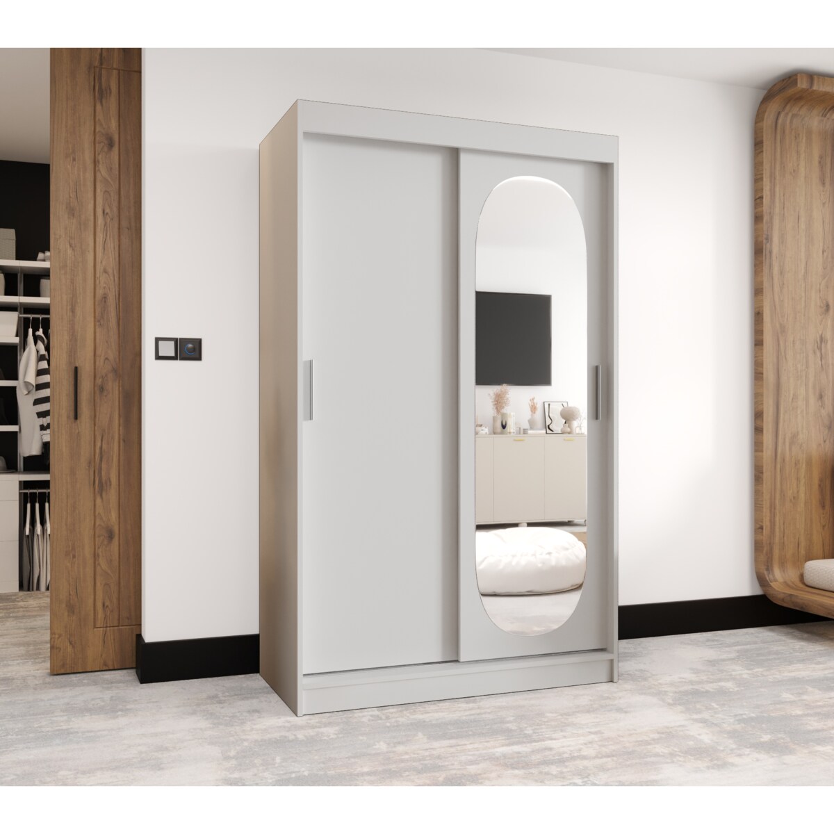 Szafa przesuwna ROYAL 120 biały