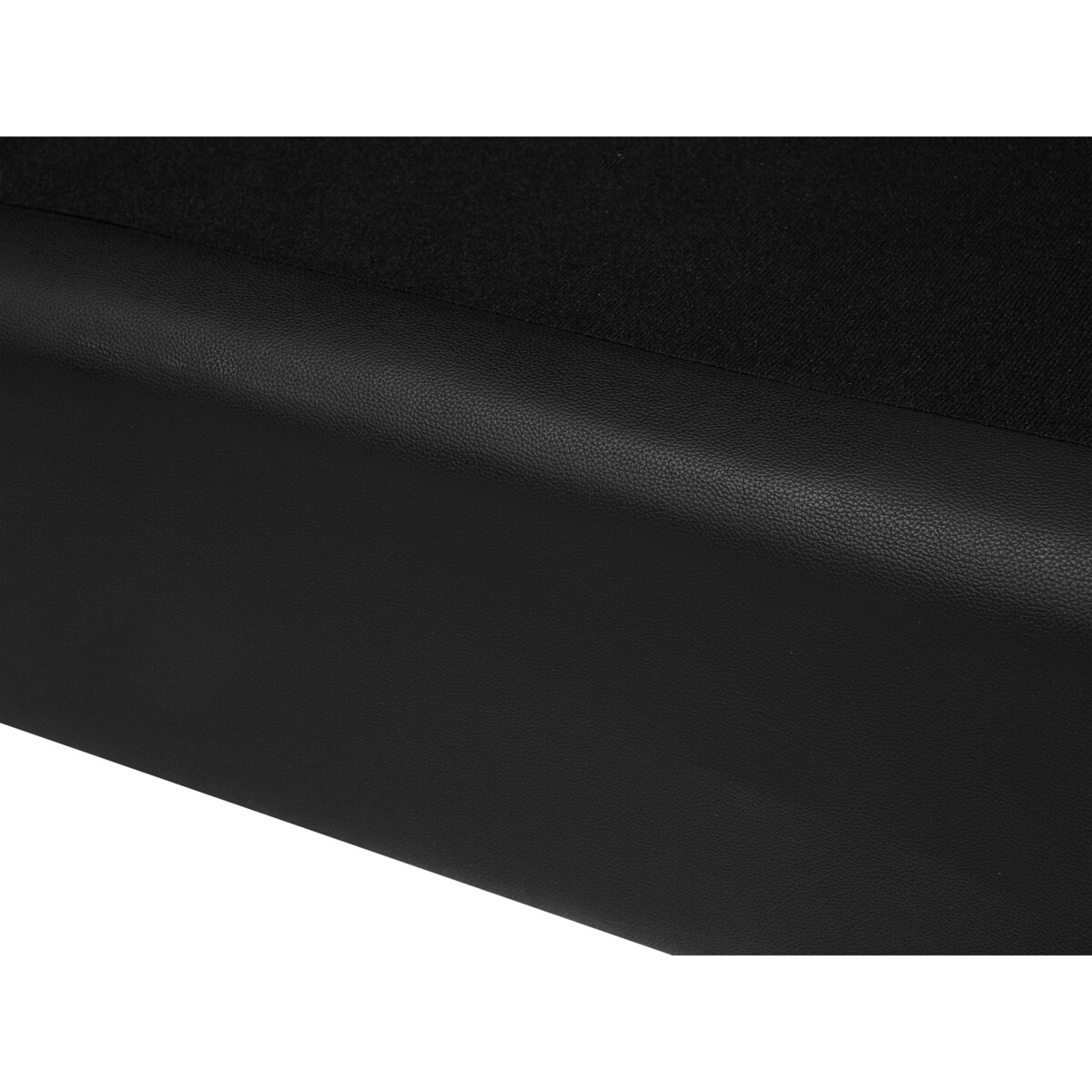 Sofa 2-osobowa skórzana czarna HELSINKI