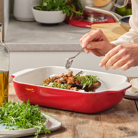 KitchenAid Ceramiczna brytfanna z pokrywką L - Empire Red