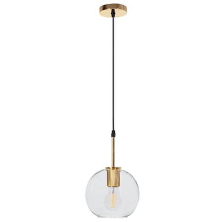 Lampa Wisząca Szklana Kula Złota Nowoczesna