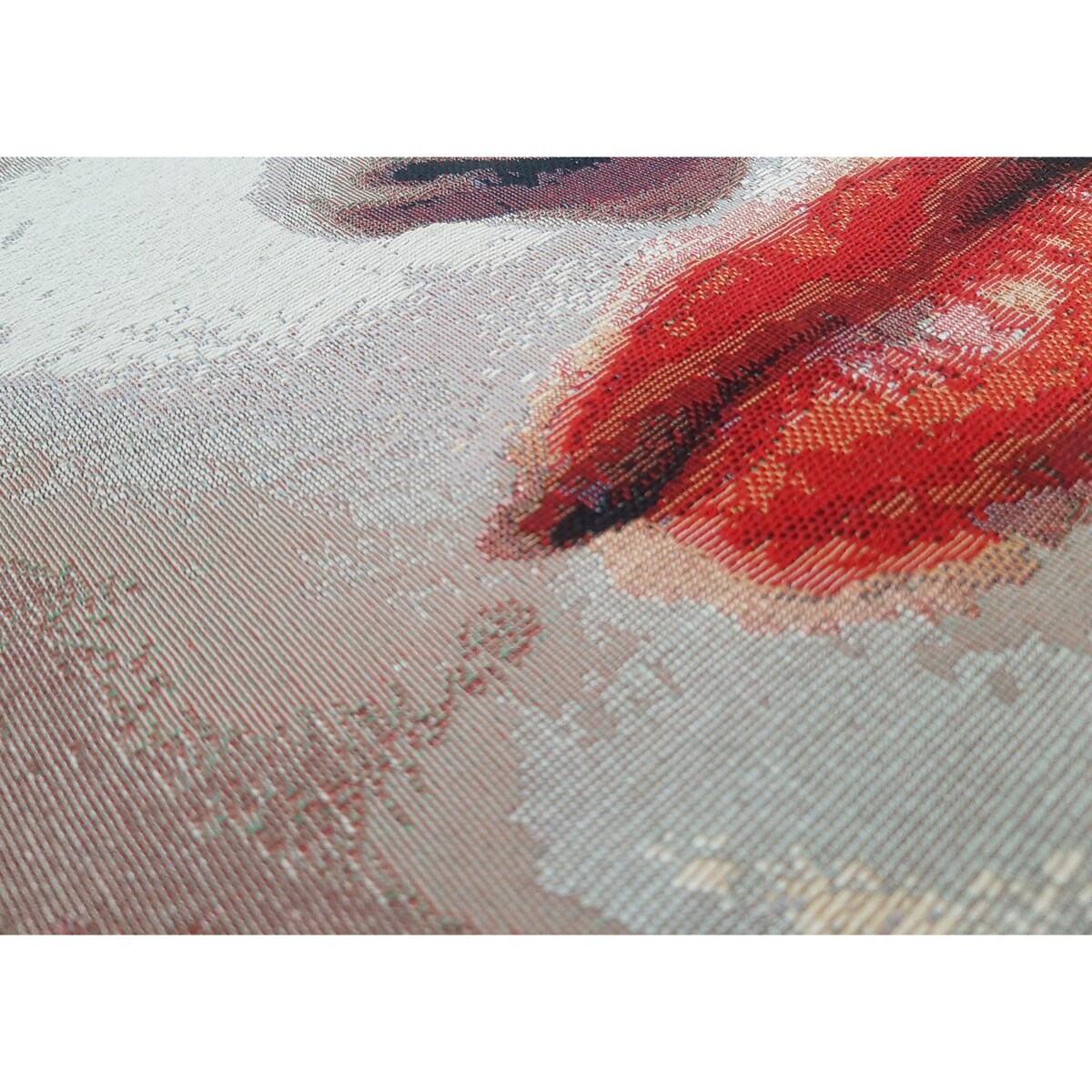 Obraz Z Tkaniny Tkany Dekoracja Ozdobny Hiszpański 88X110 Cm Frida Kahlo