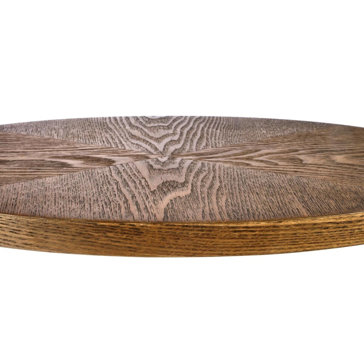 STOLIK KAWOWY Omin OWALNY 48/26/58 cm ORZECHOWY czarny