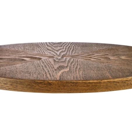 STOLIK KAWOWY Omin OWALNY 48/26/58 cm ORZECHOWY czarny