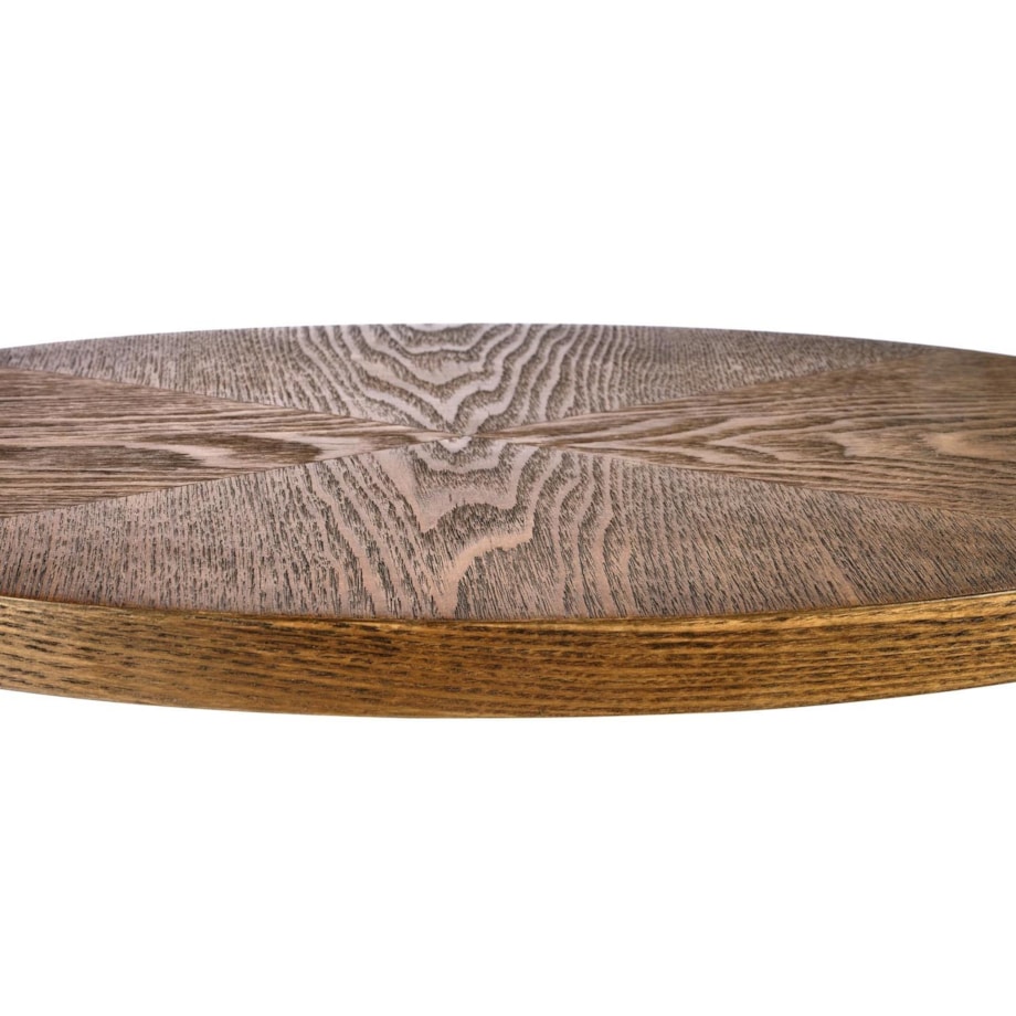 STOLIK KAWOWY Omin OWALNY 48/26/58 cm ORZECHOWY czarny