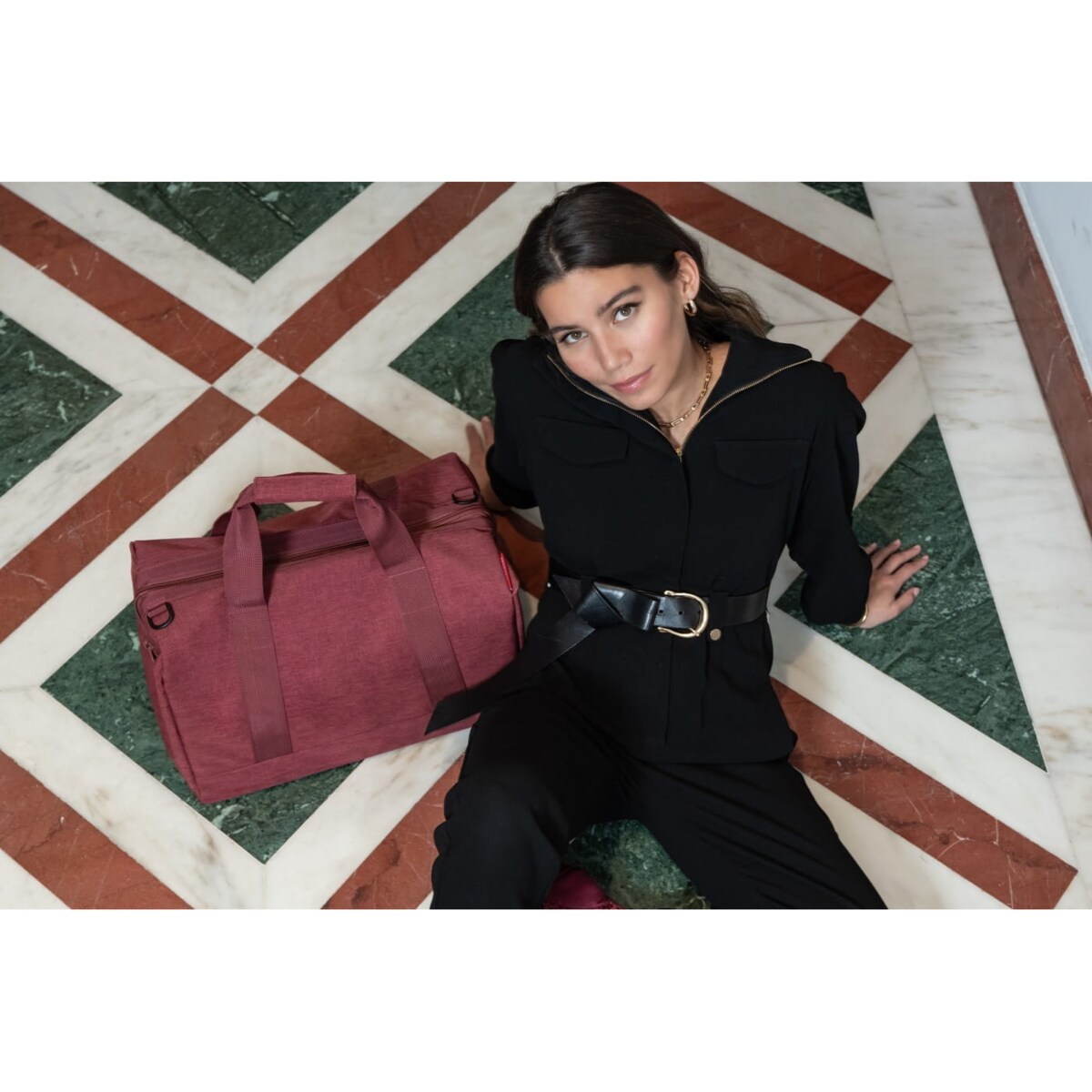 Torba ALLROUNDER L, twist maroon