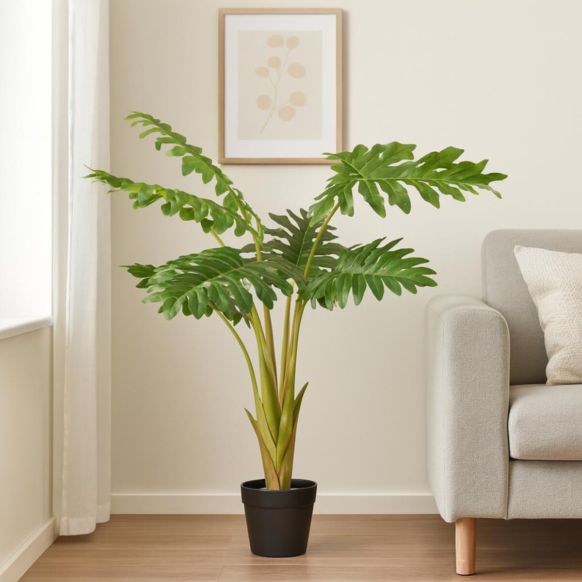 Sztuczna roślina, filodendron podwójnie pierzasty, 110 cm