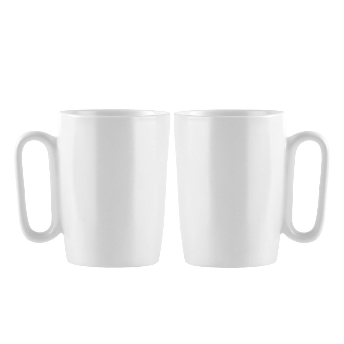 Dwa kubki ceramiczne z uszkiem 250 ml Fuori białe 30145