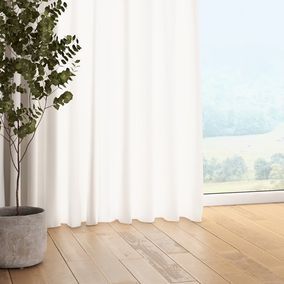 Zasłona na taśmie marszczącej 1 szt. 130x245 biały