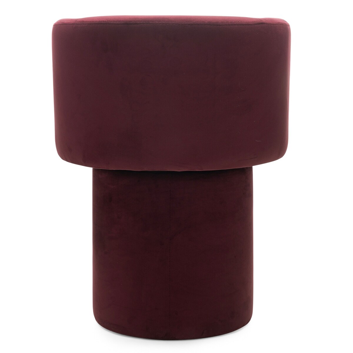 Fotel obrotowy, welur, burgundowy Haco