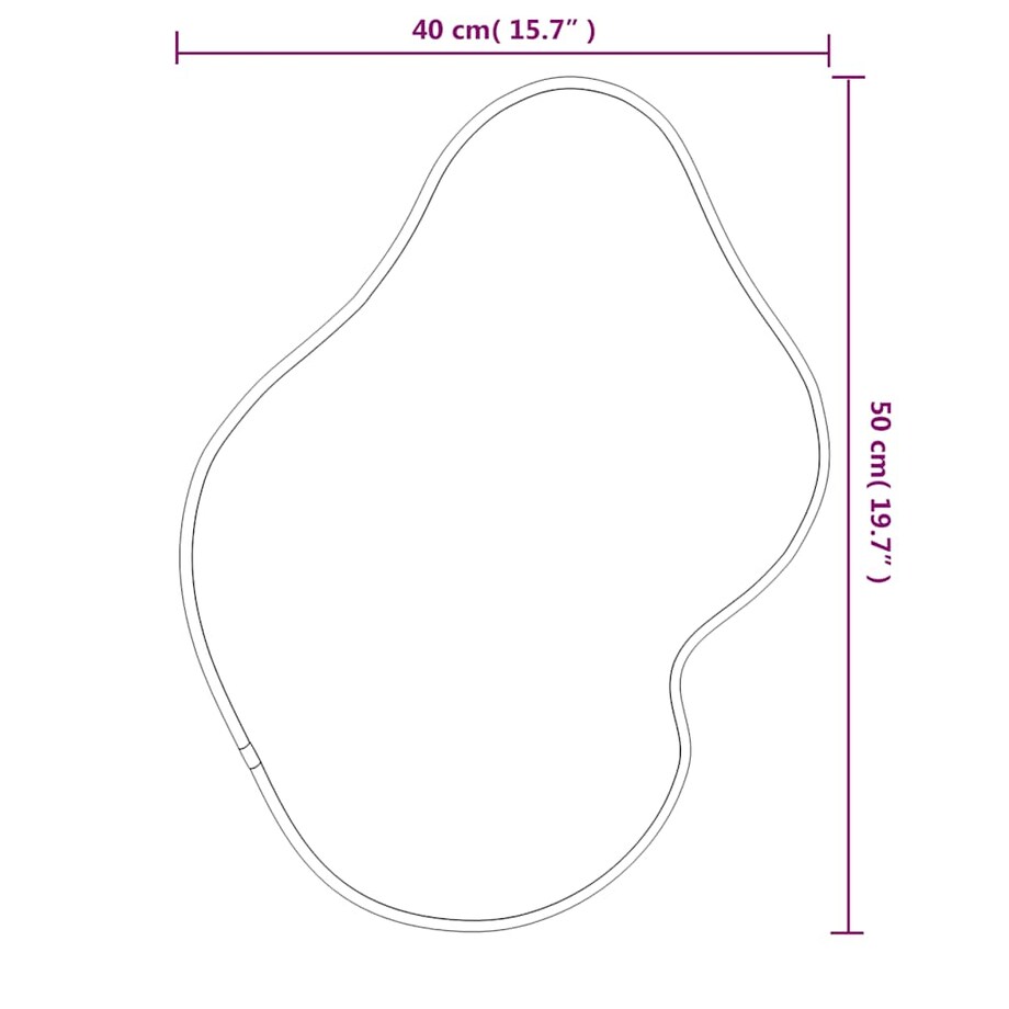 vidaXL Lustro ścienne, złote, 50x40 cm
