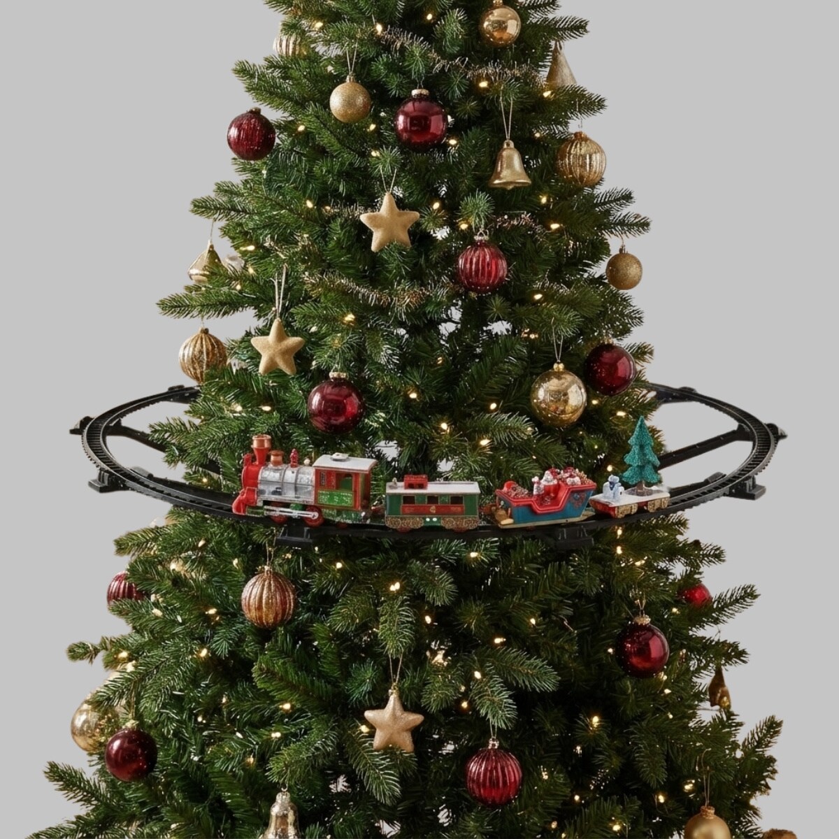 Świąteczna kolejka na choinkę, 23 elementy, Ø 87,5 cm